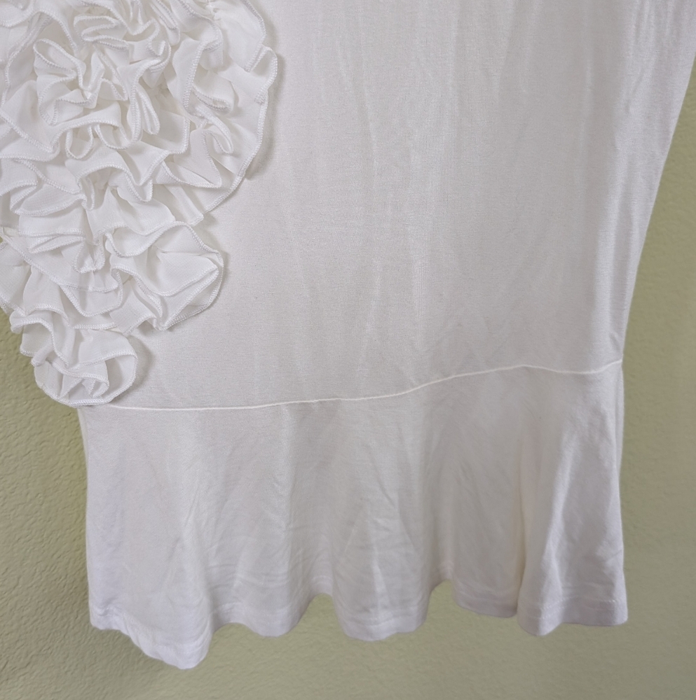 Gracia Ivory Ruffle Blouse - Picture 4 of 6